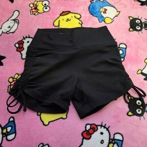 Women’s Ribbed Shorts Yoga Side Drawstrings Sz S